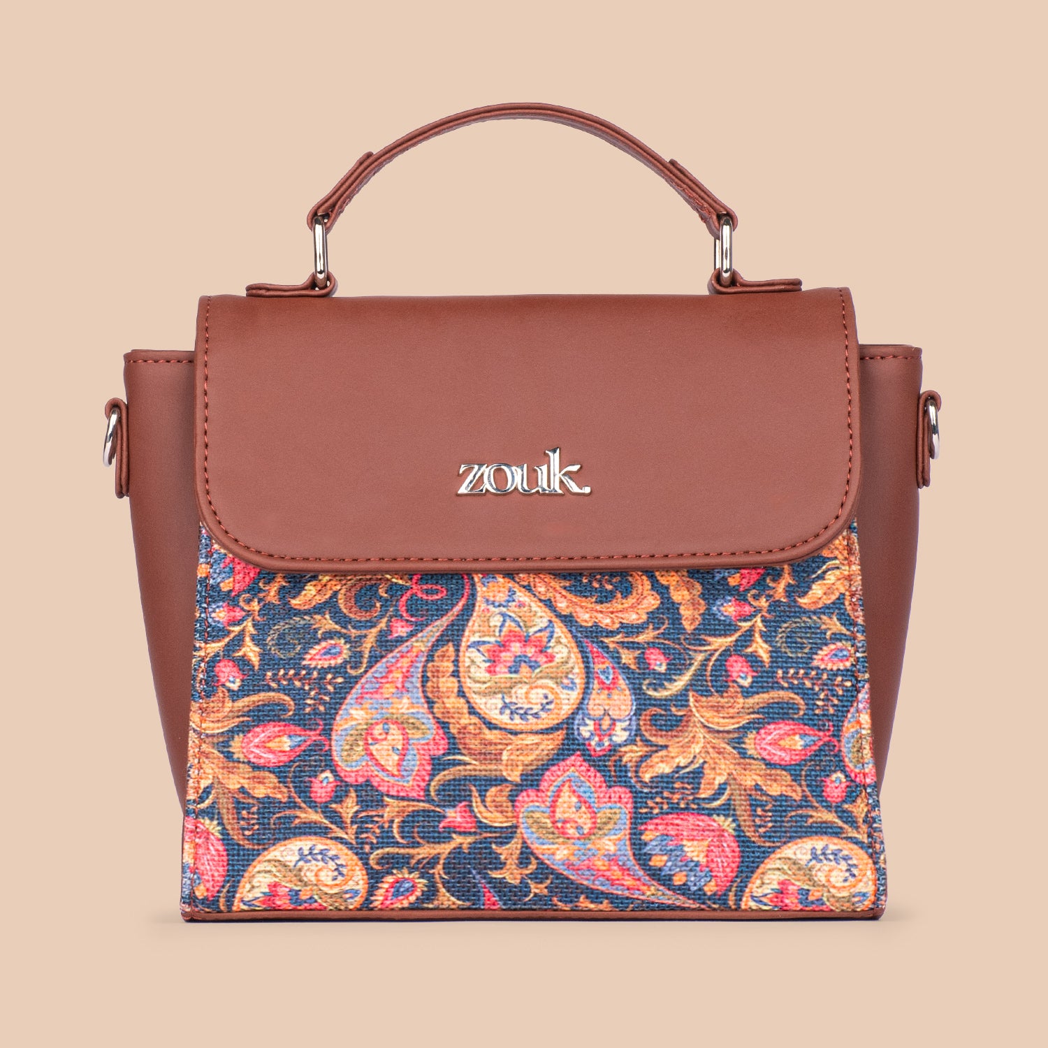 Paisley Print Statement Sling Bag