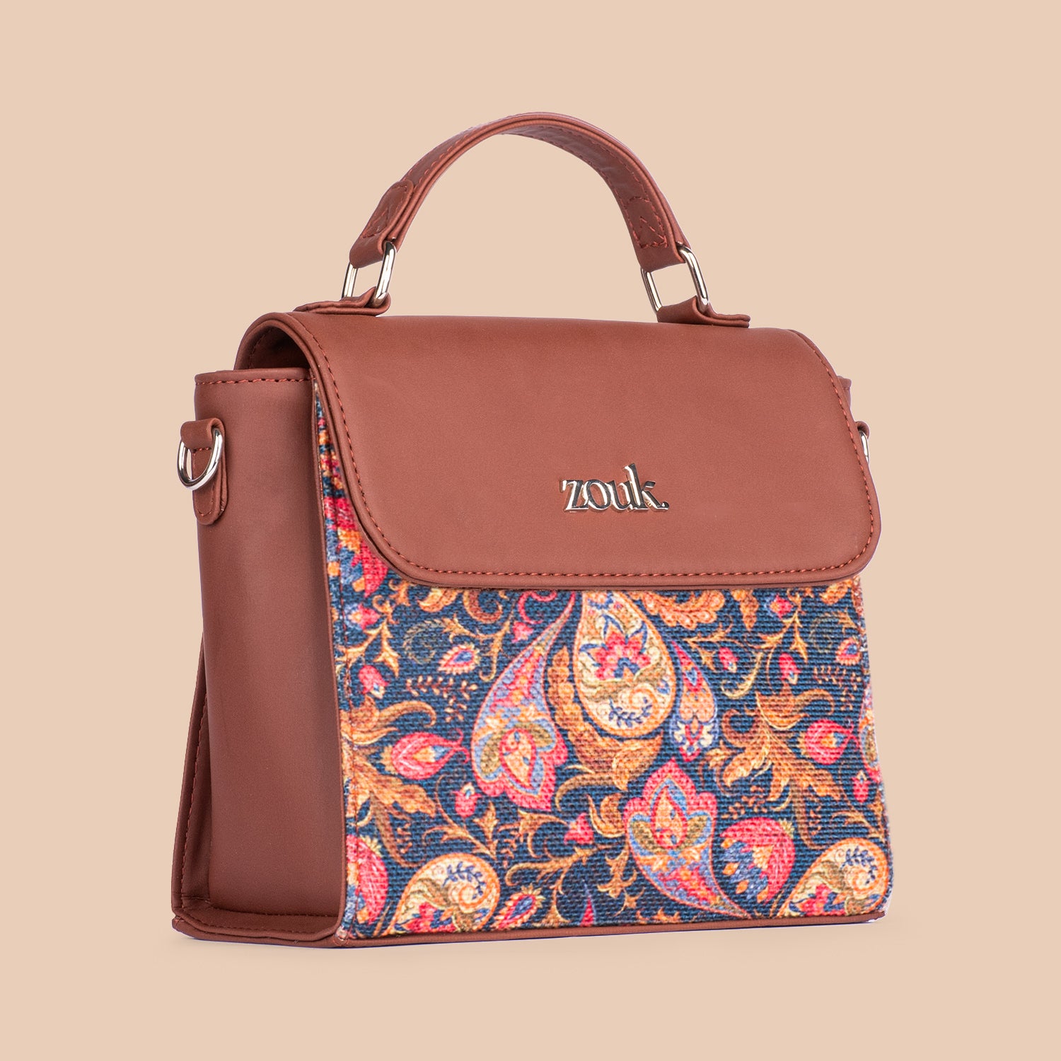 Paisley Print Statement Sling Bag
