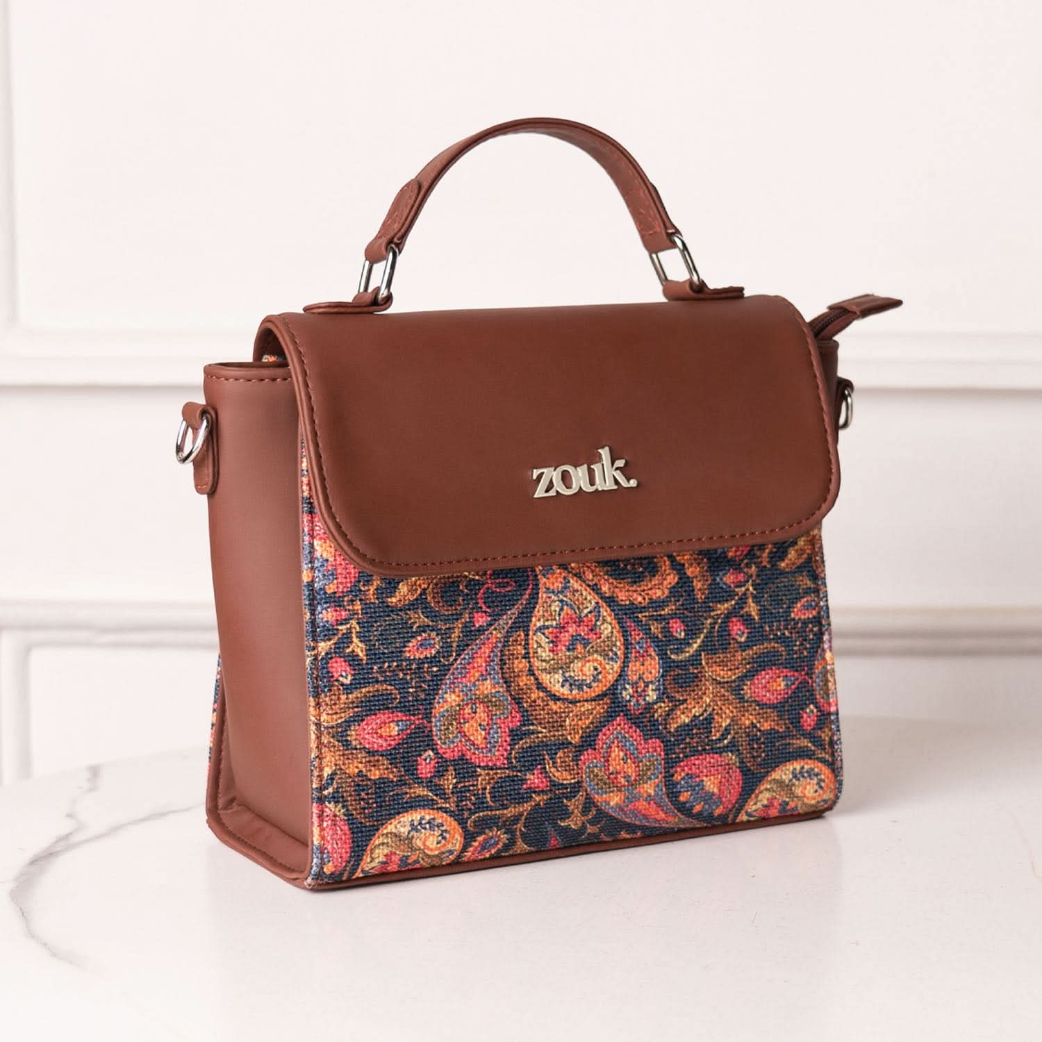 Paisley Print Statement Sling Bag