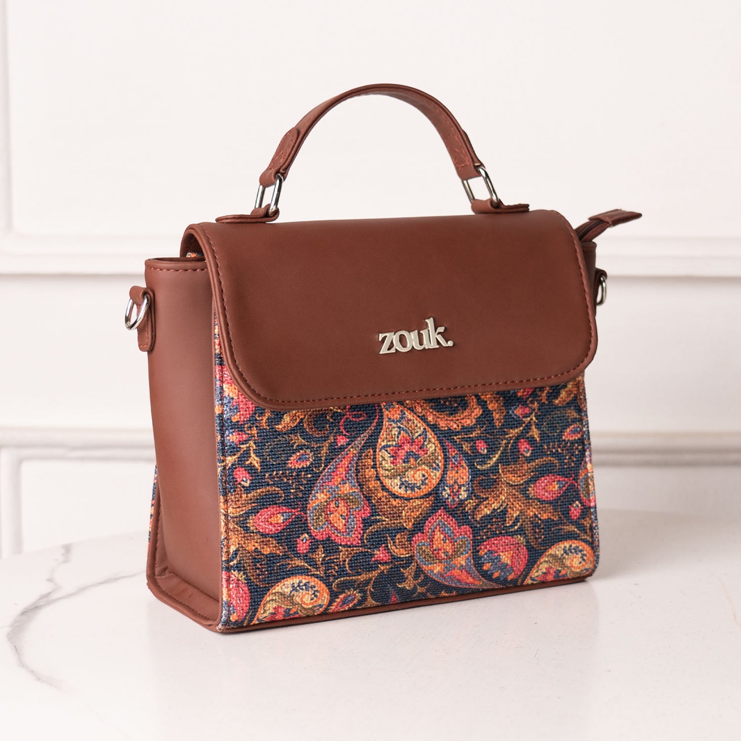 Paisley Print Statement Sling Bag