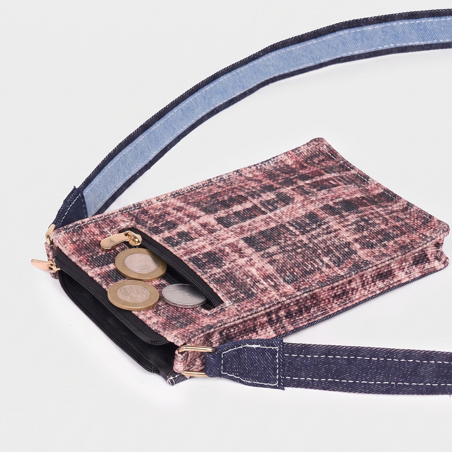Rumi Phone Sling Cashmere Noir (Pink)