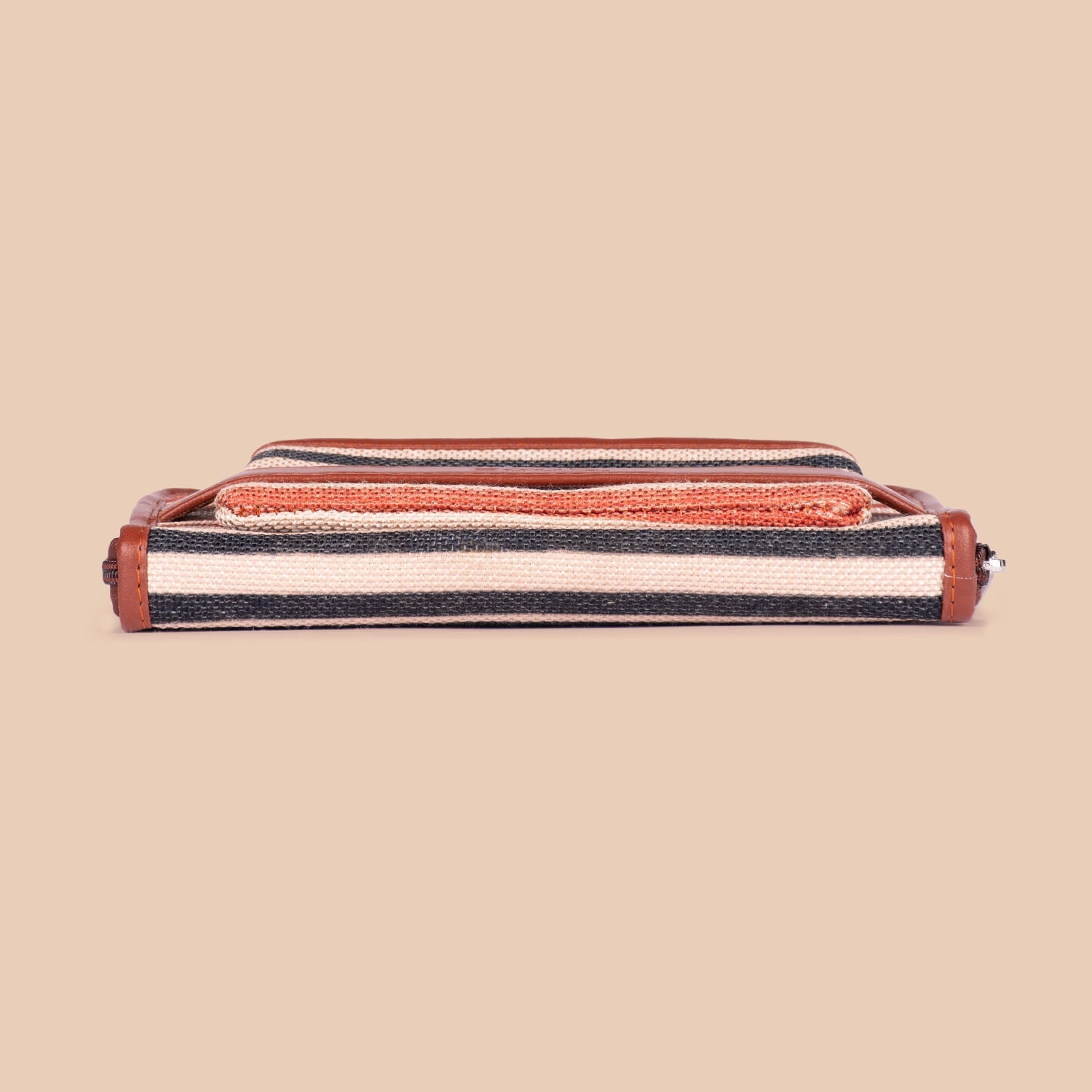 ZIP-Qutub Stripes Classic Zipper Wallet