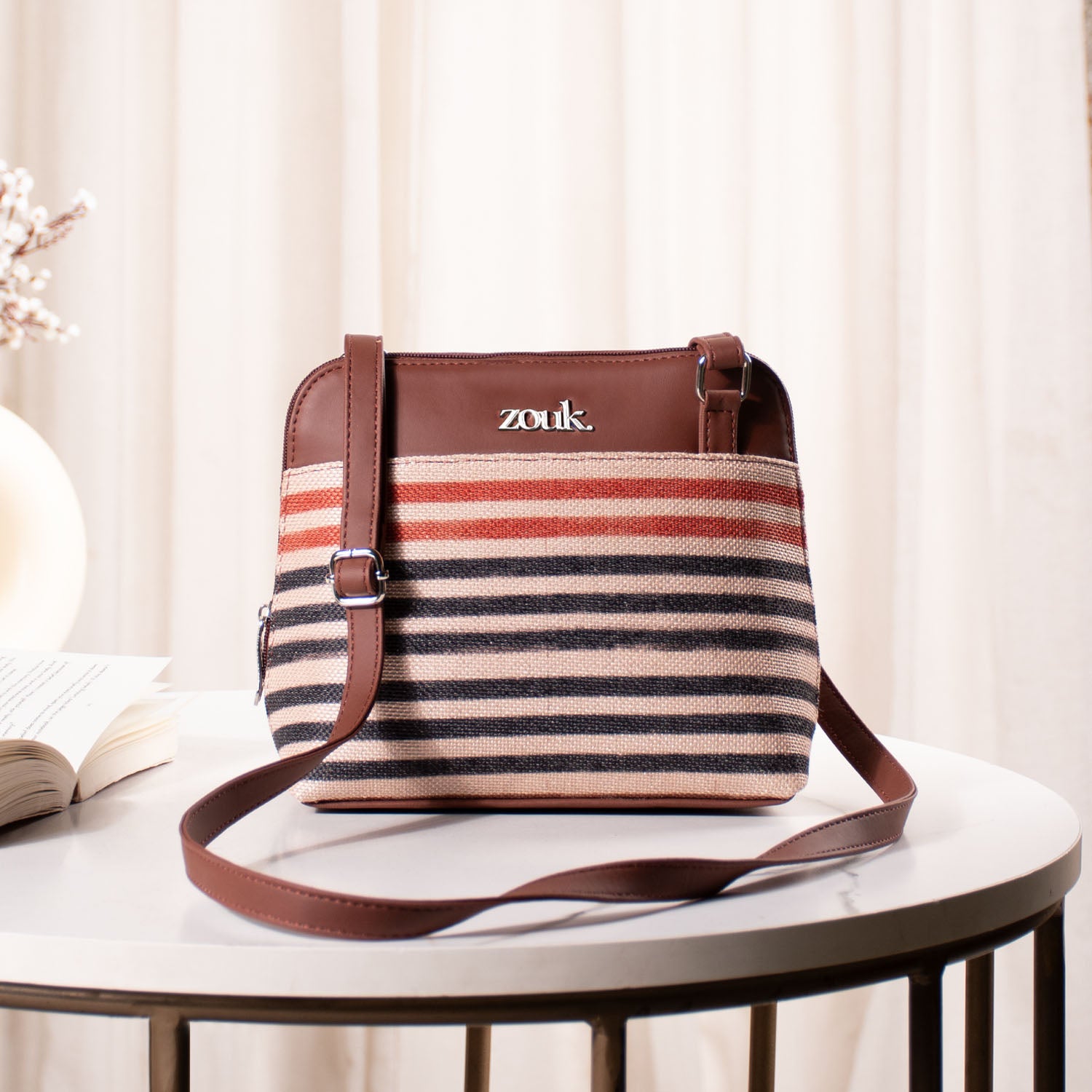 Qutub Stripes OOO Sling Bag