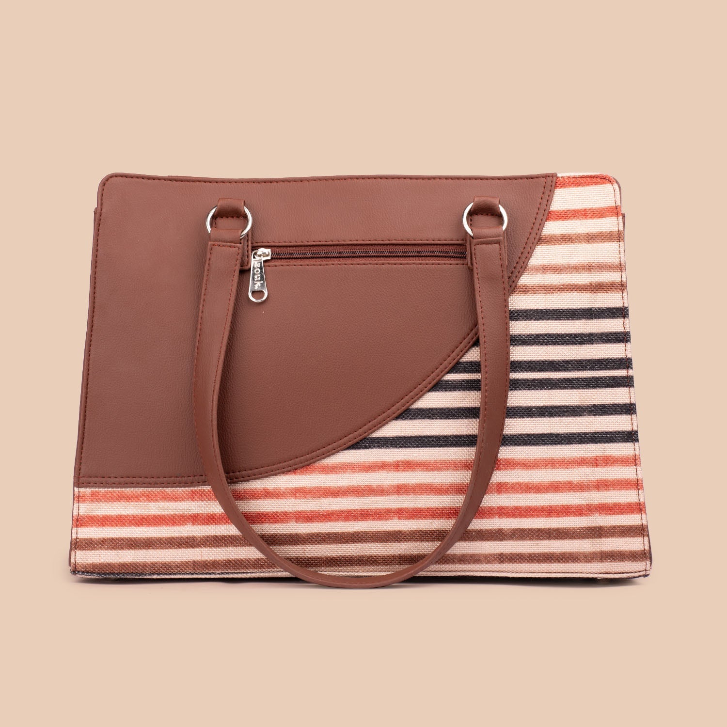 ZIP-Qutub Stripes Office Essential Bag