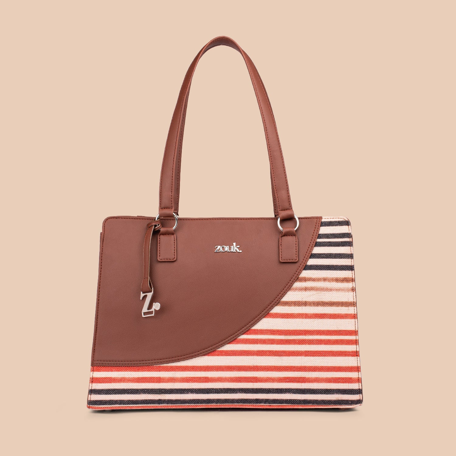 ZIP-Qutub Stripes Office Essential Bag
