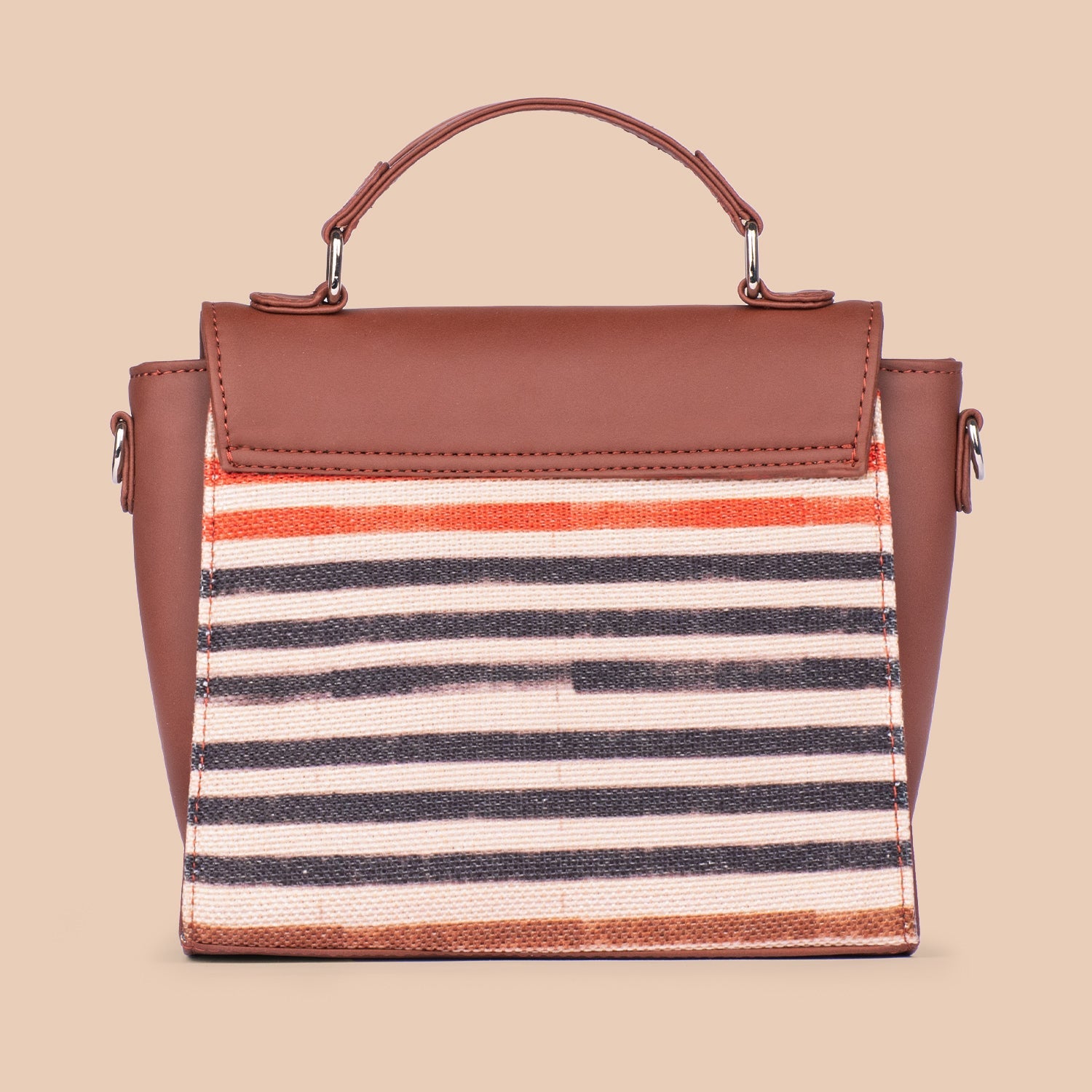 ZIP-Qutub Stripes Statement Sling Bag