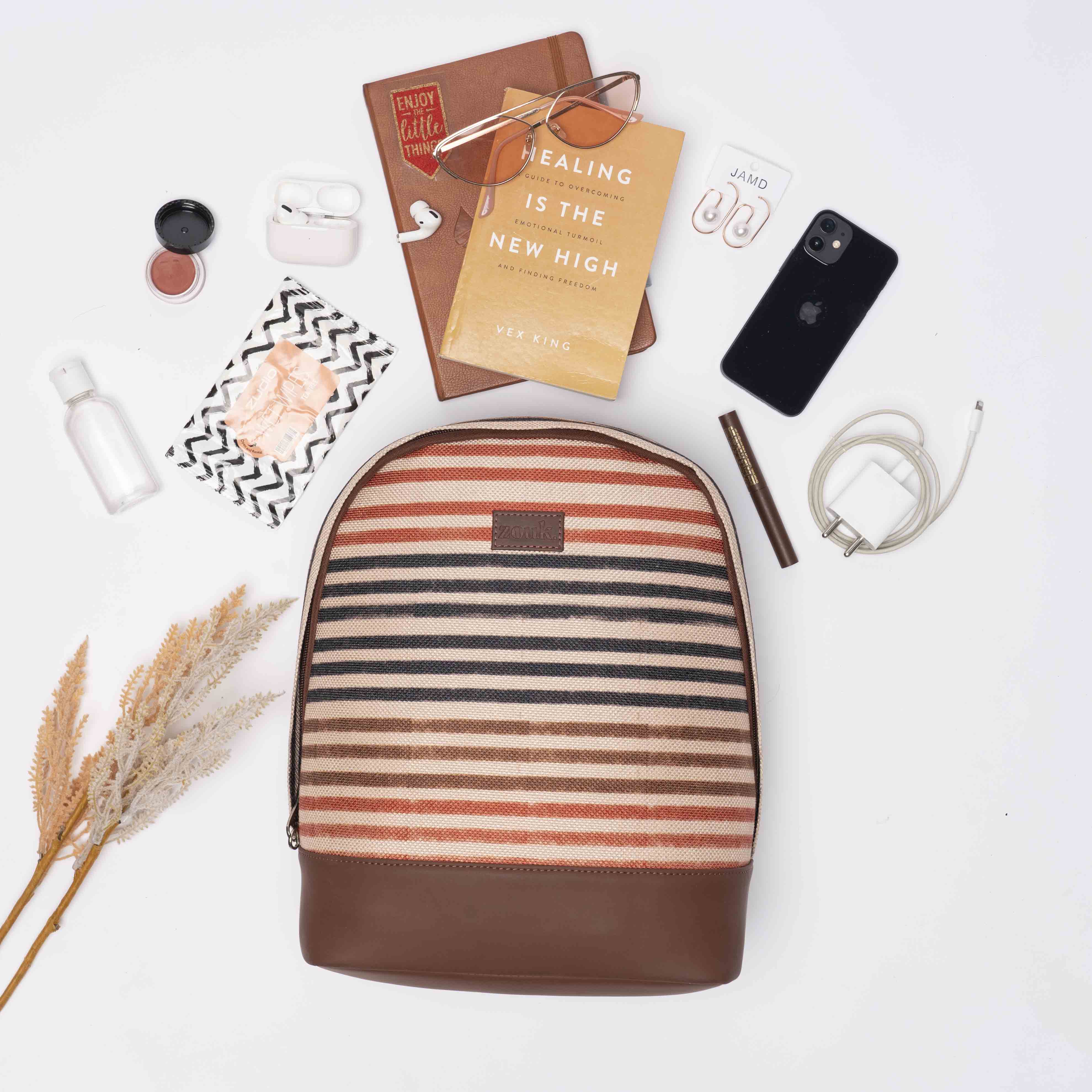 Qutub Stripes Dome Daypack