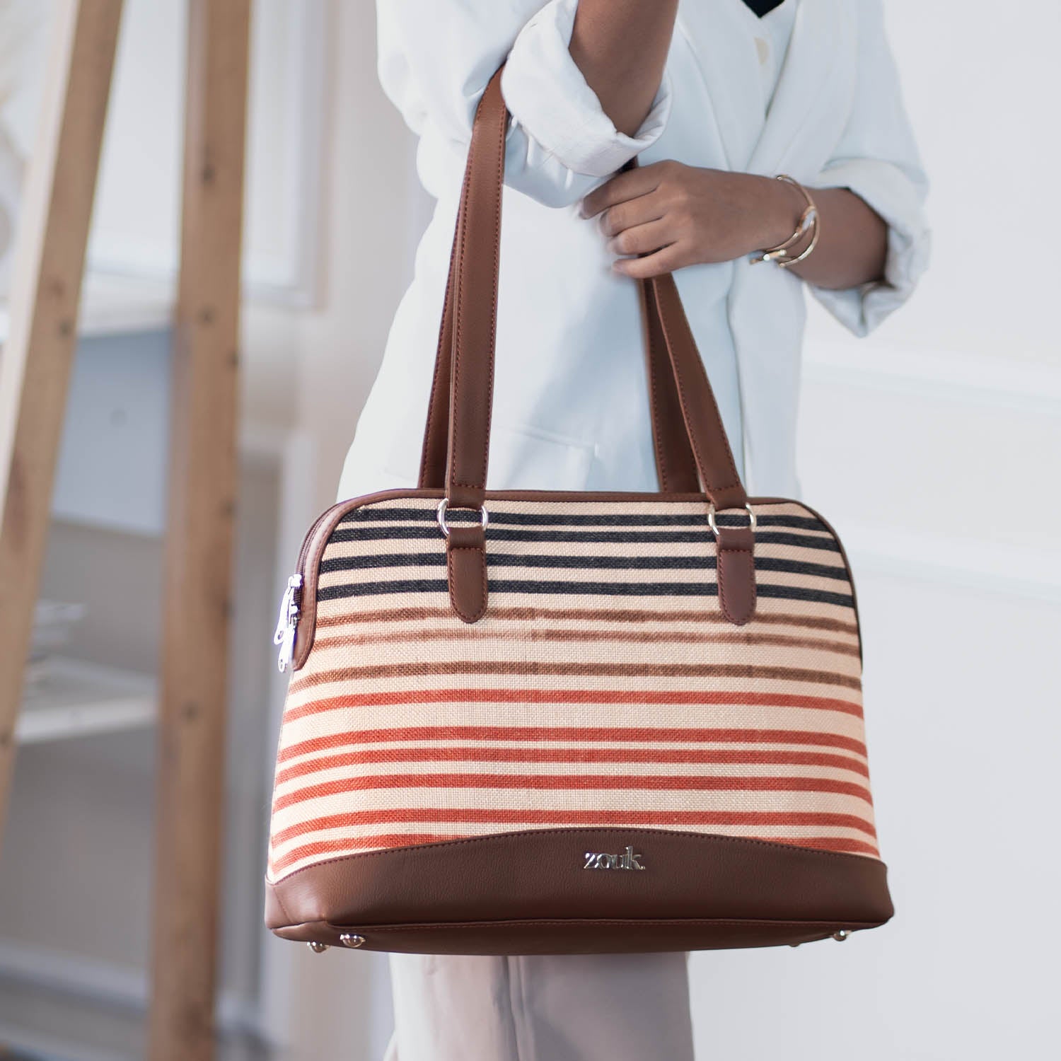 Qutub Stripes Carry All Work Bag