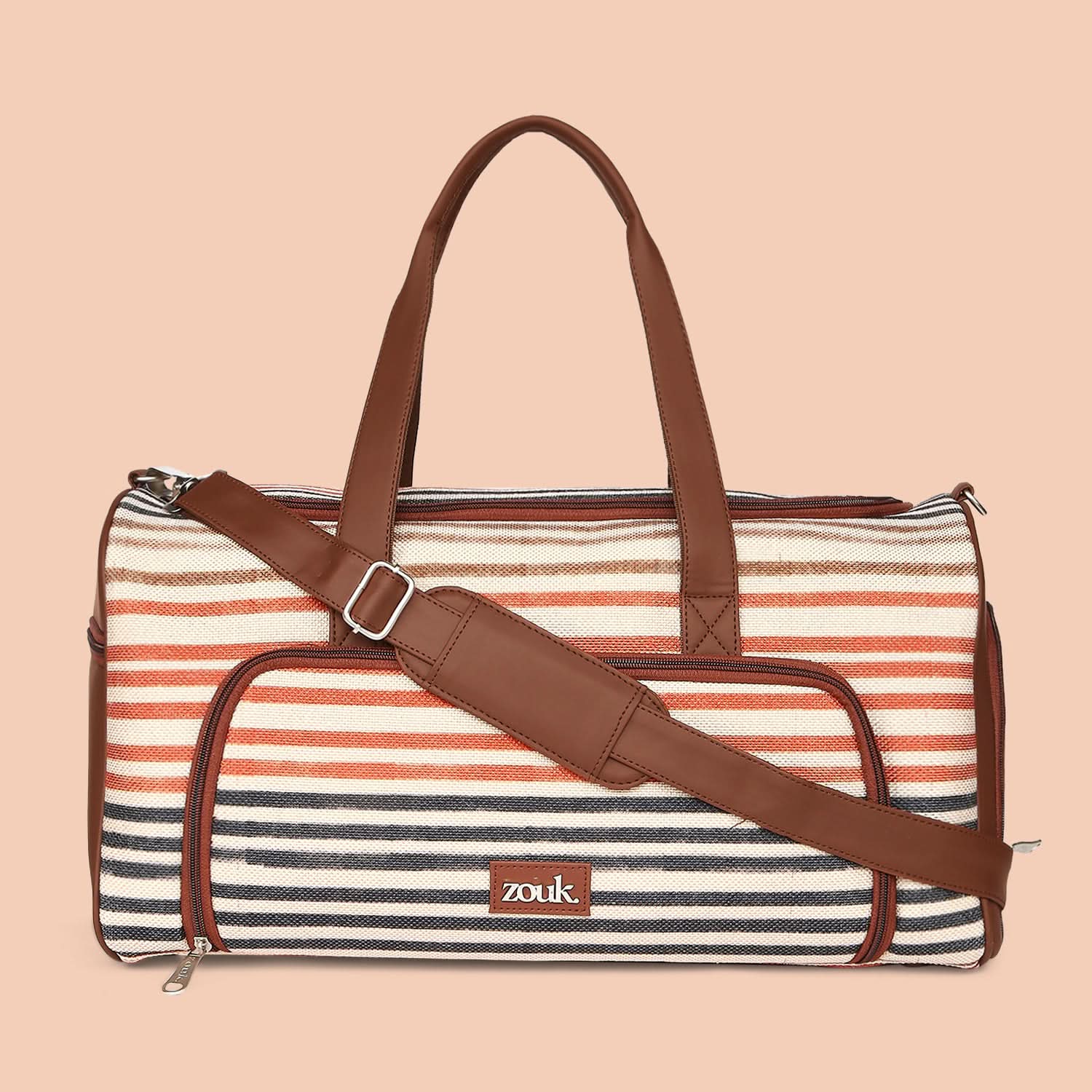 Qutub Stripes Weekender Duffle Bag