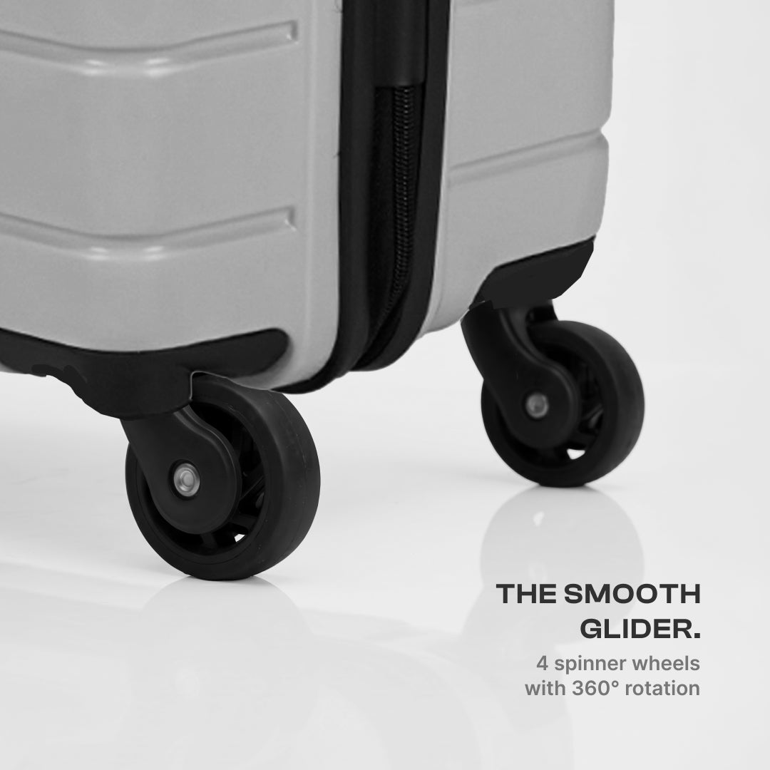 Himachal Chevron Grey Raahi Trolley Bag
