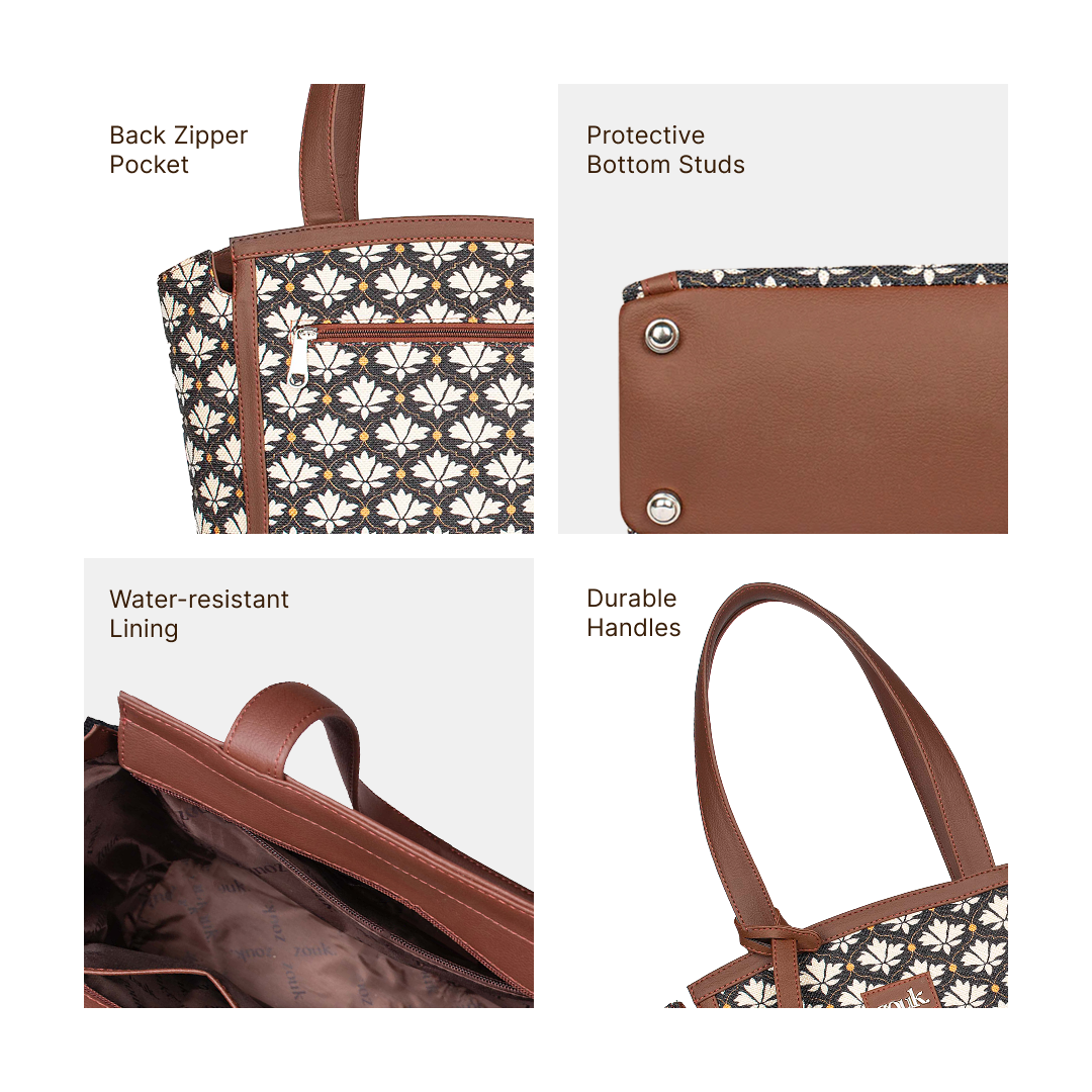 Rhea Kapoor Adira Tote Bag - Bidri Kaiser