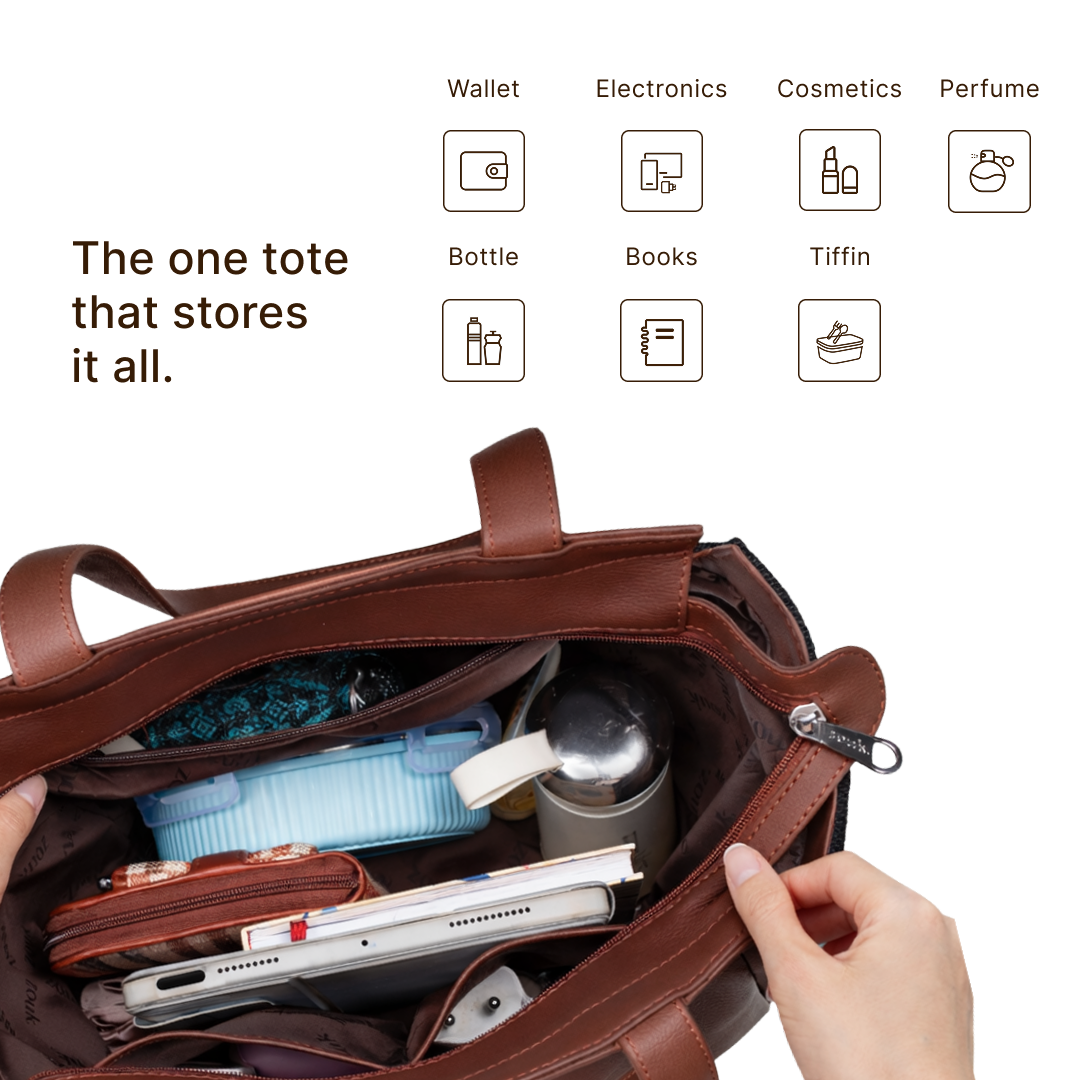 Rhea Kapoor Adira Tote Bag - Bidri Kaiser