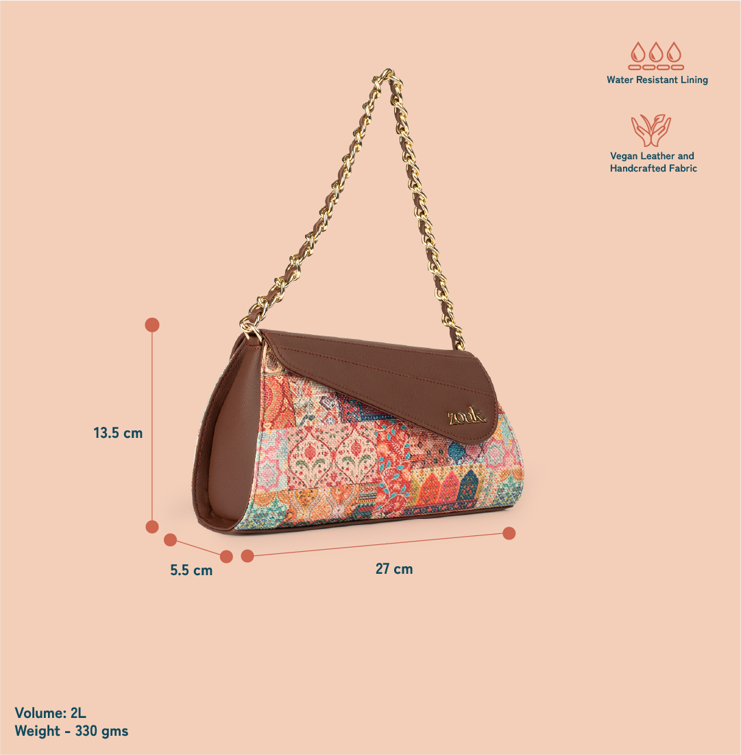 ZIP-Rhea Kapoor Baguette - Kutch Gamthi