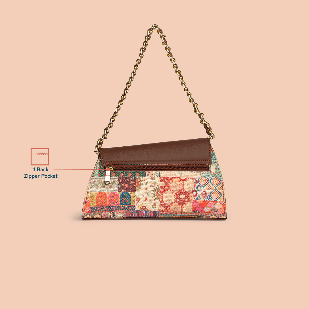 ZIP-Rhea Kapoor Baguette - Kutch Gamthi