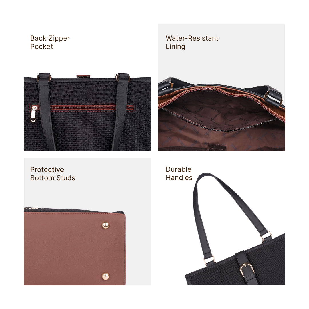 Rhea Kapoor Office Bag - Jet Black