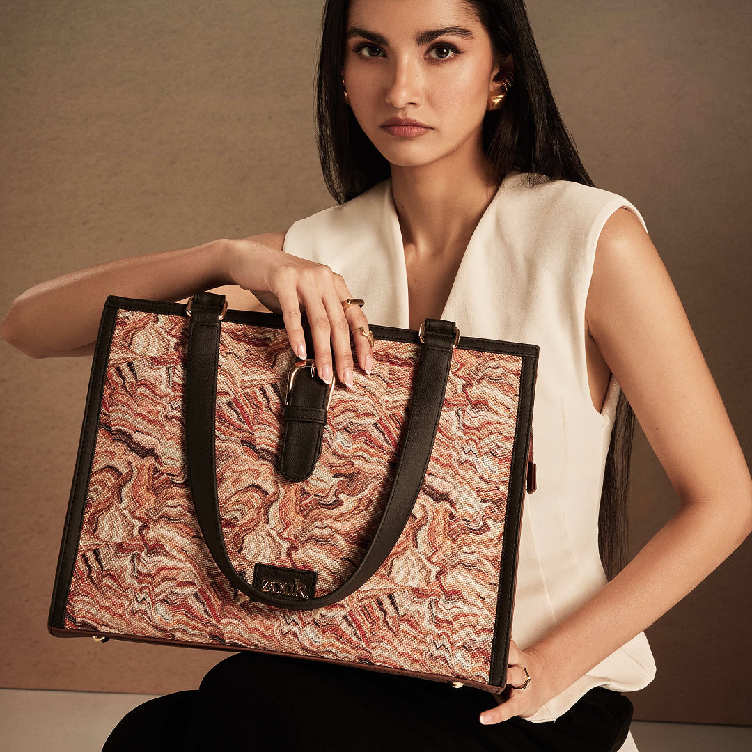Rhea Kapoor Office Bag - Nicobar Coral