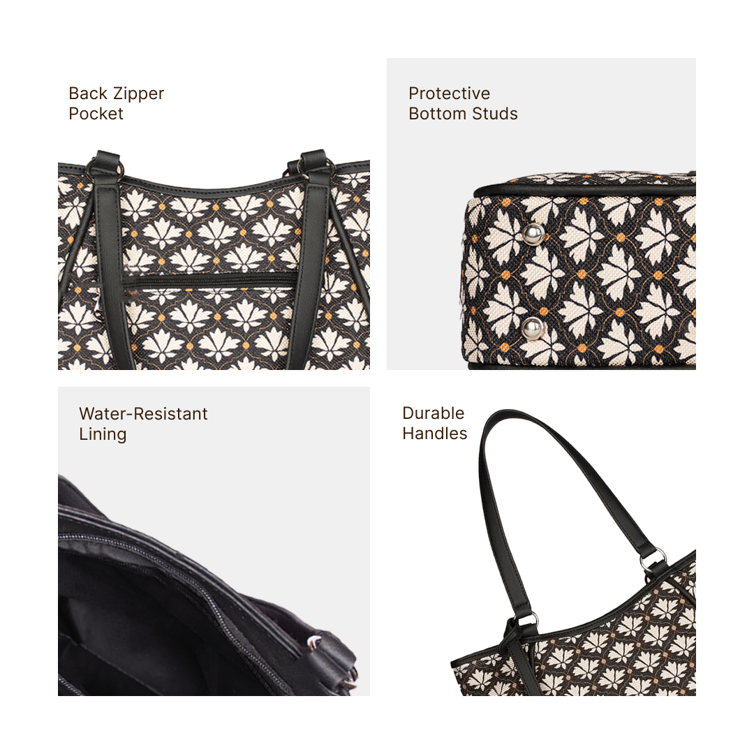 Rhea Kapoor Naisha Tote Bag - Bidri Kaiser