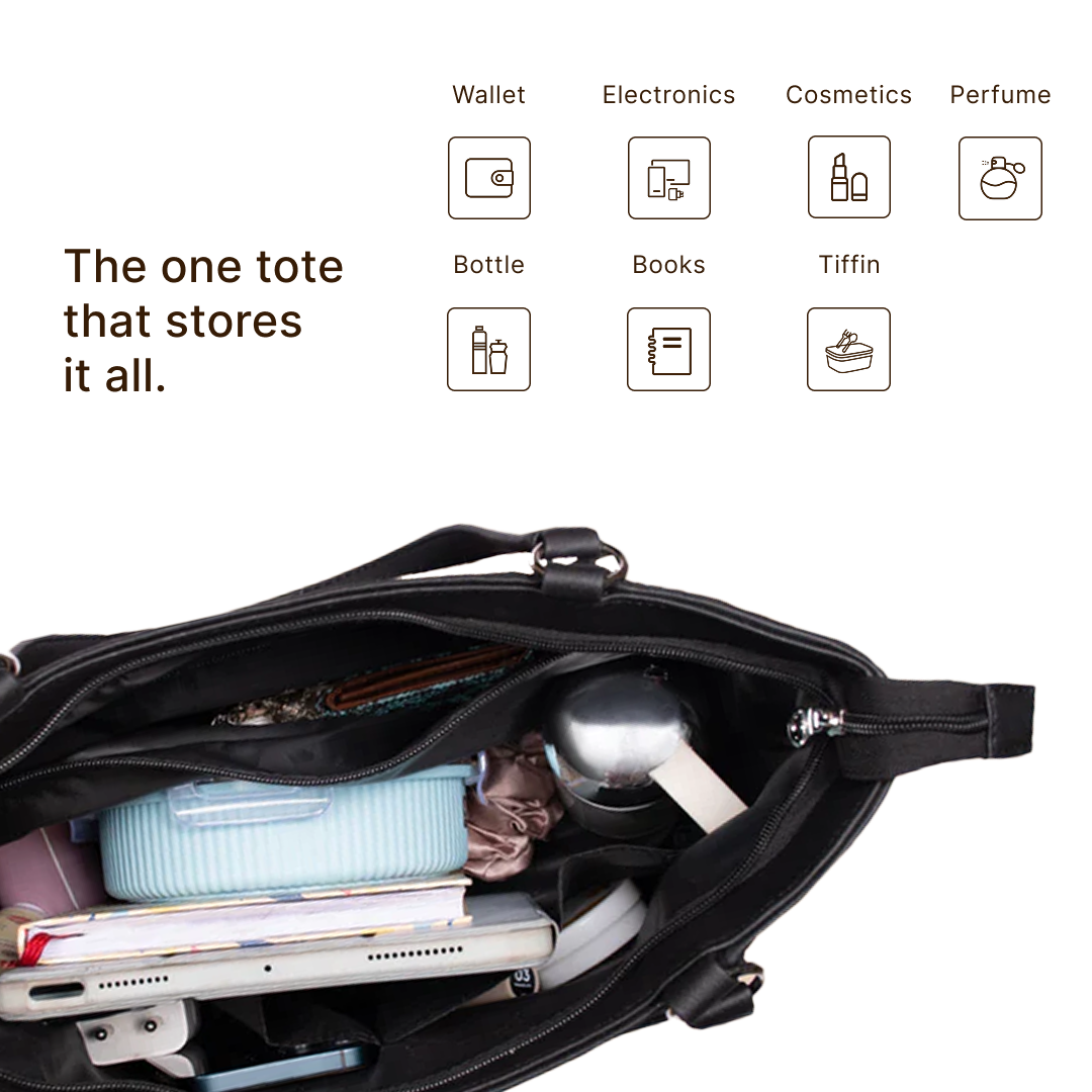 Rhea Kapoor Naisha Tote Bag - Bidri Kaiser