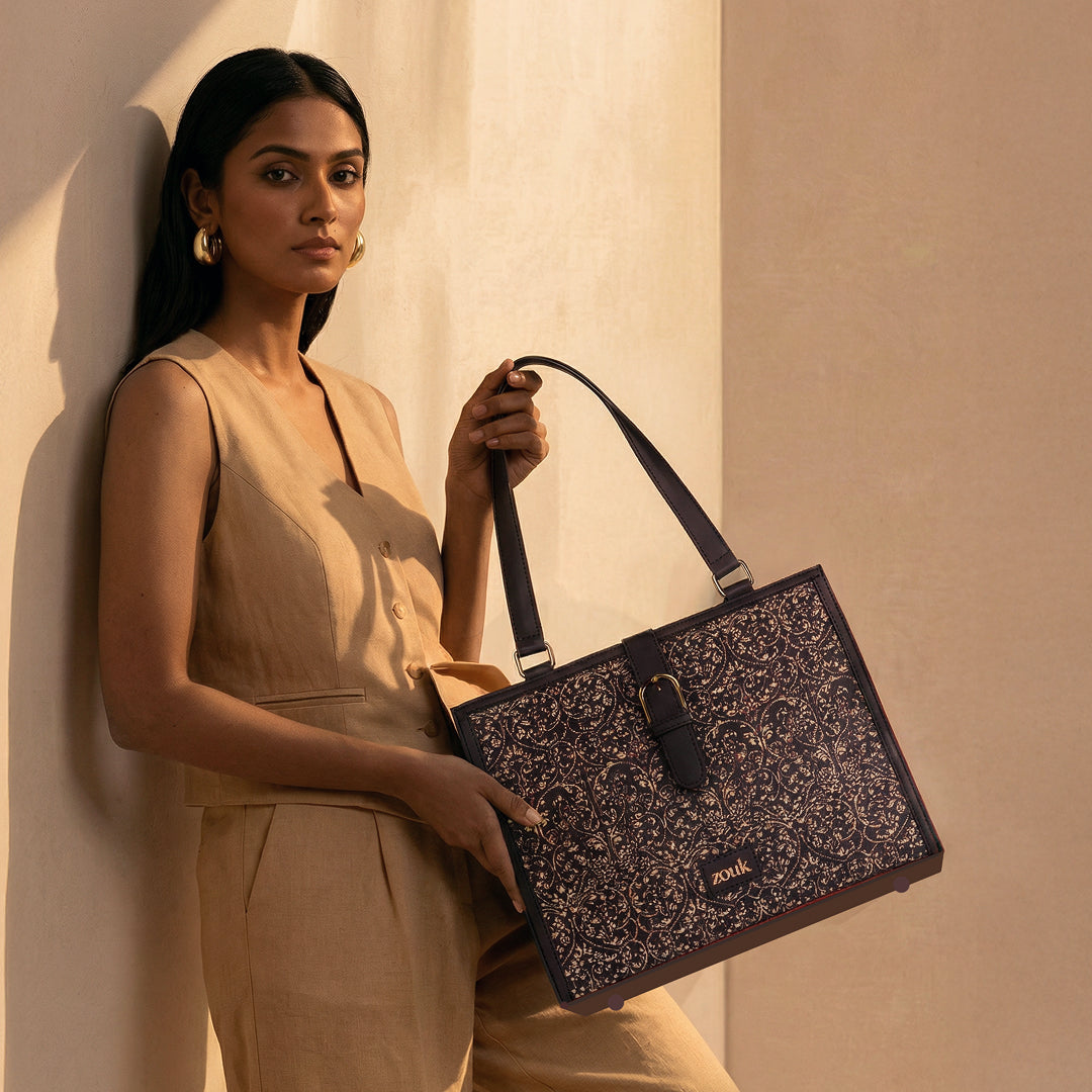 Rhea Kapoor Office Bag - Lattice Lace