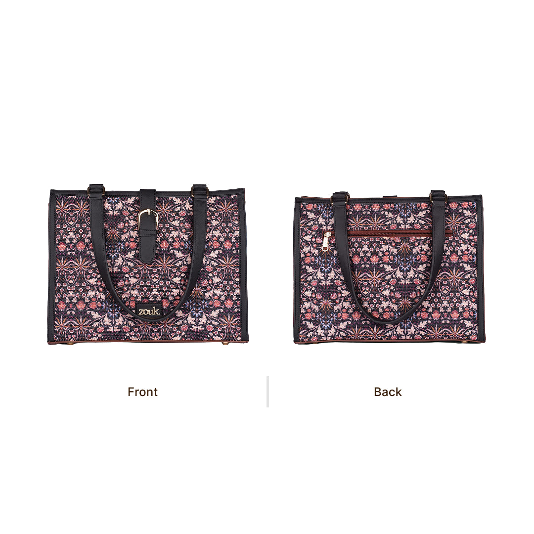 Rhea Kapoor Office Bag - Kashmir Blooms
