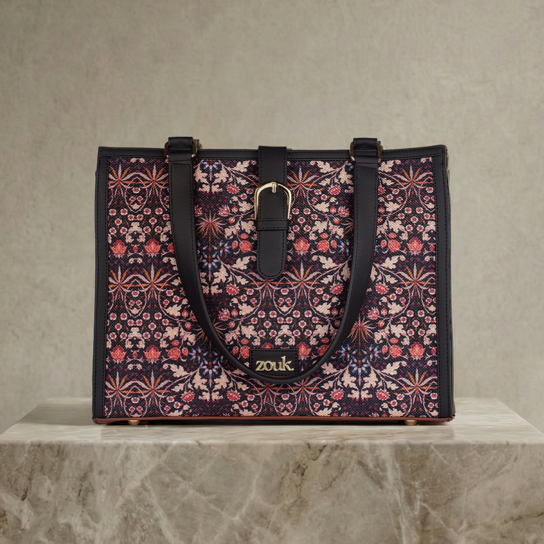 Rhea Kapoor Office Bag - Kashmir Blooms