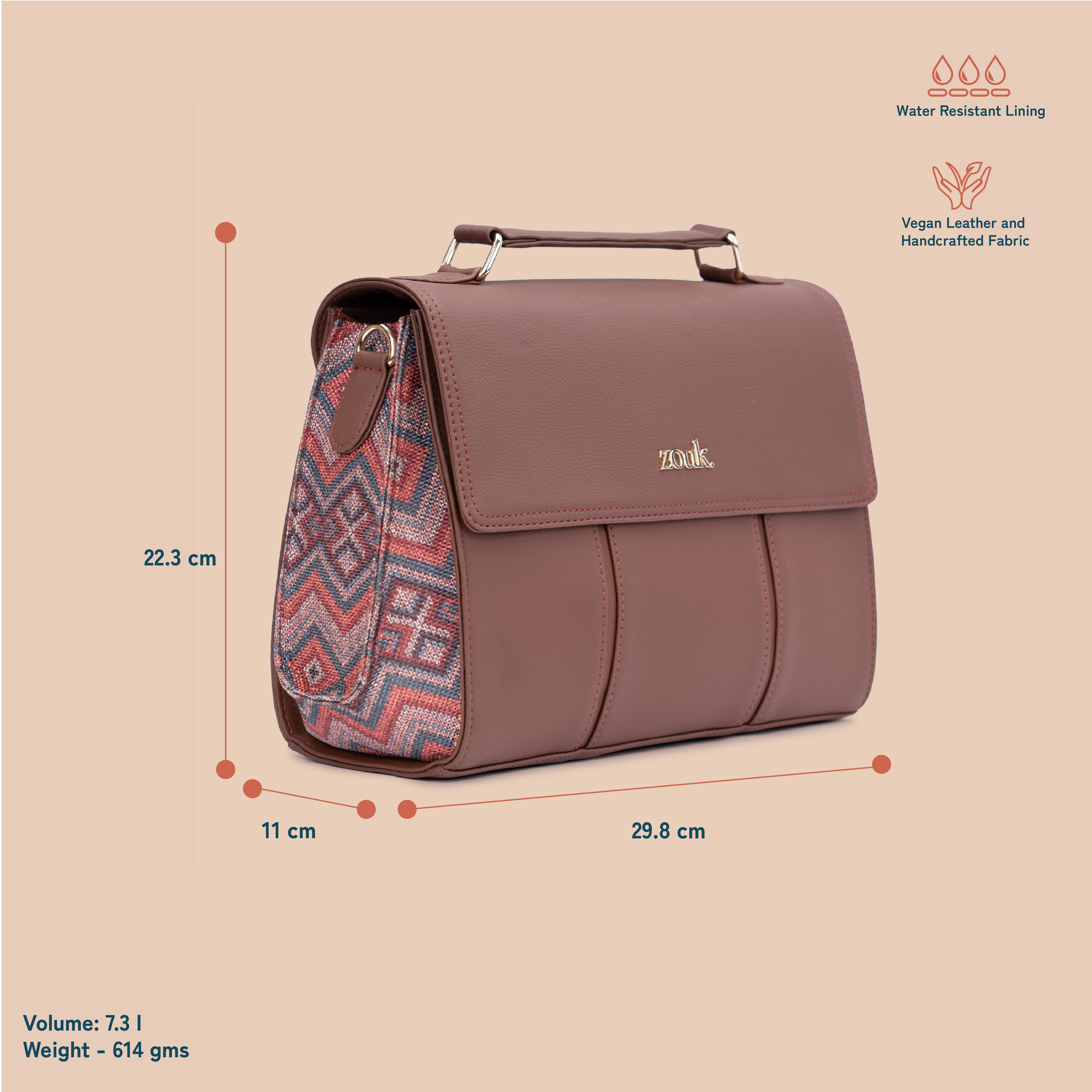 Rhea Kapoor Satchel Bag - Gwalior Weaves