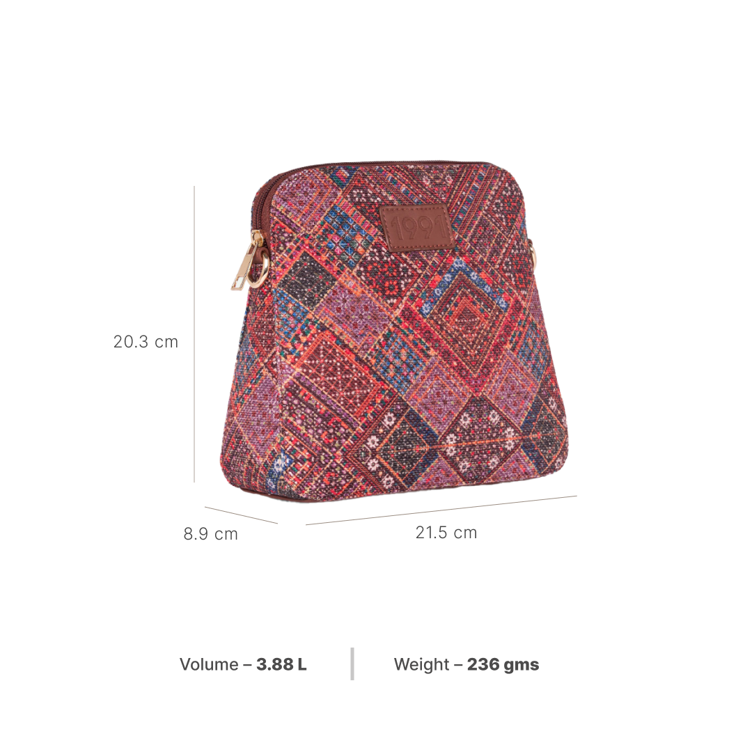 Bhuj Rabari Regular Sling Bag - 1991 by Zouk