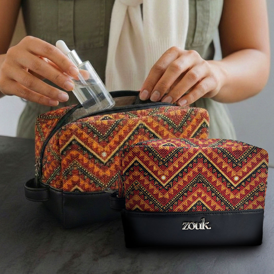 Dharwad Leher Raha Travel Pouch (Small+Medium) Combo