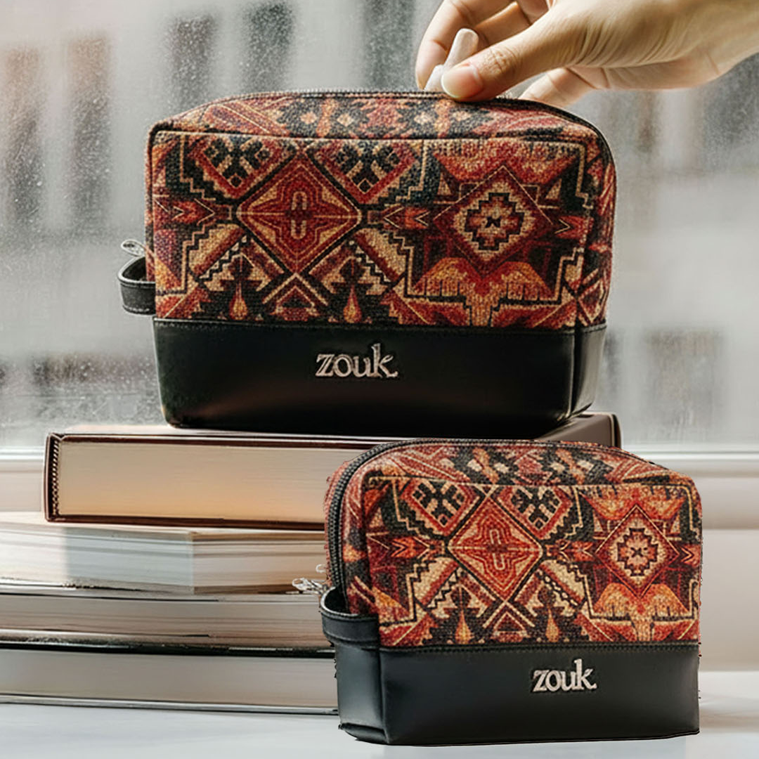 Patan Patola Raha Travel Pouch (Small+Medium) Combo