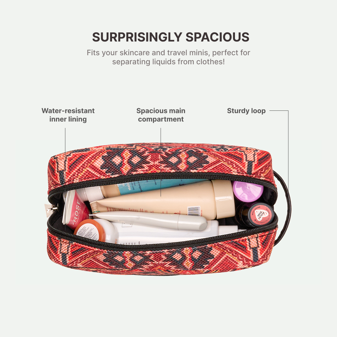 Patan Patola Raha Travel Pouch (Small+Medium) Combo