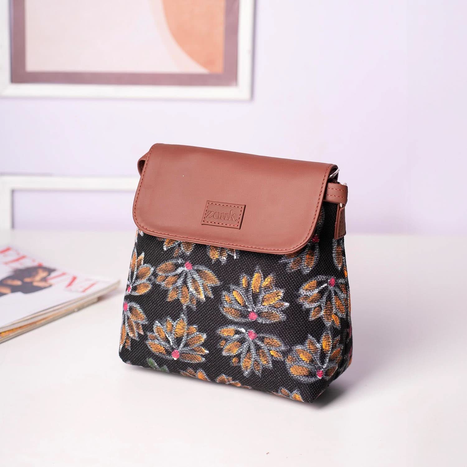 Rajgir Kamal Flap Sling Bag