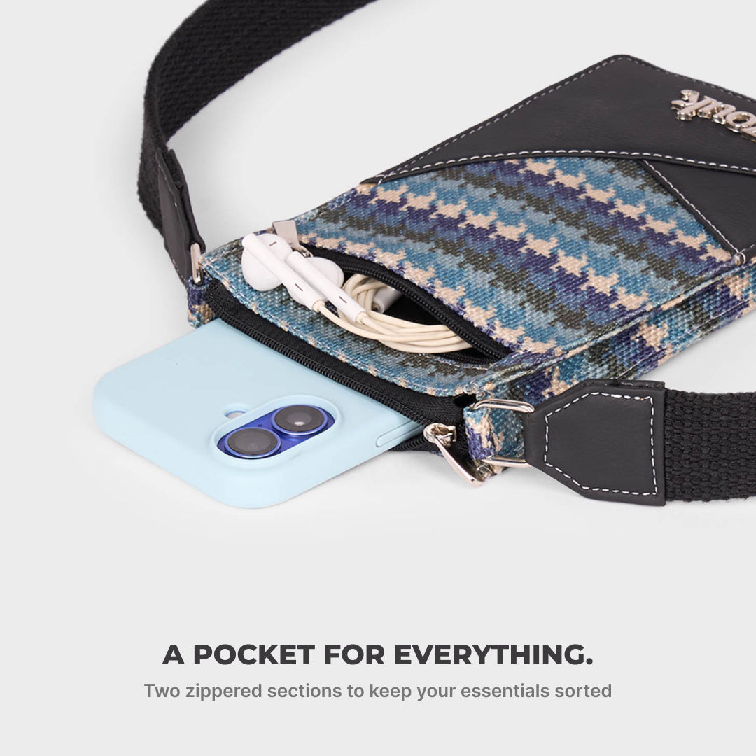Raya Phone Sling Bombay Houndstooth