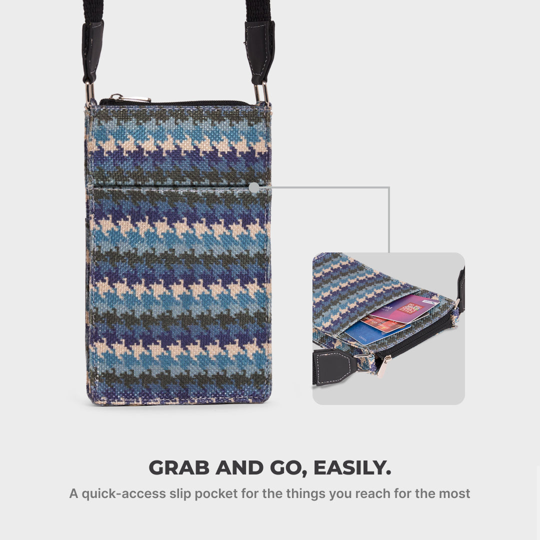 Raya Phone Sling Bombay Houndstooth