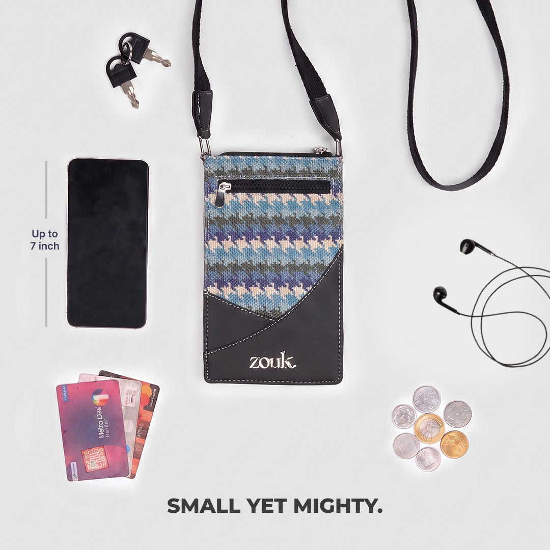 Raya Phone Sling Bombay Houndstooth