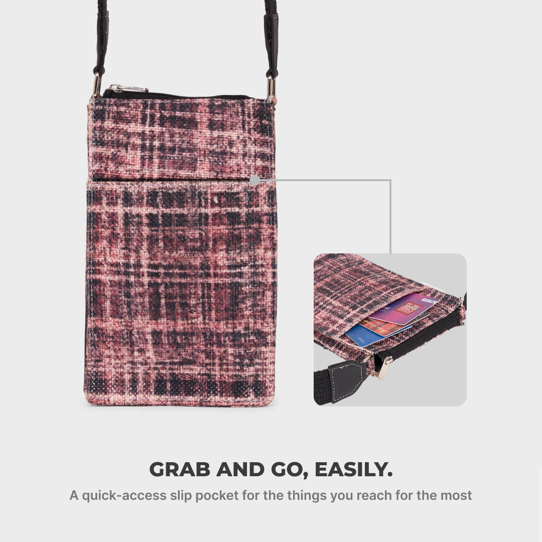 Raya Phone Sling Cashmere Noir (Pink)