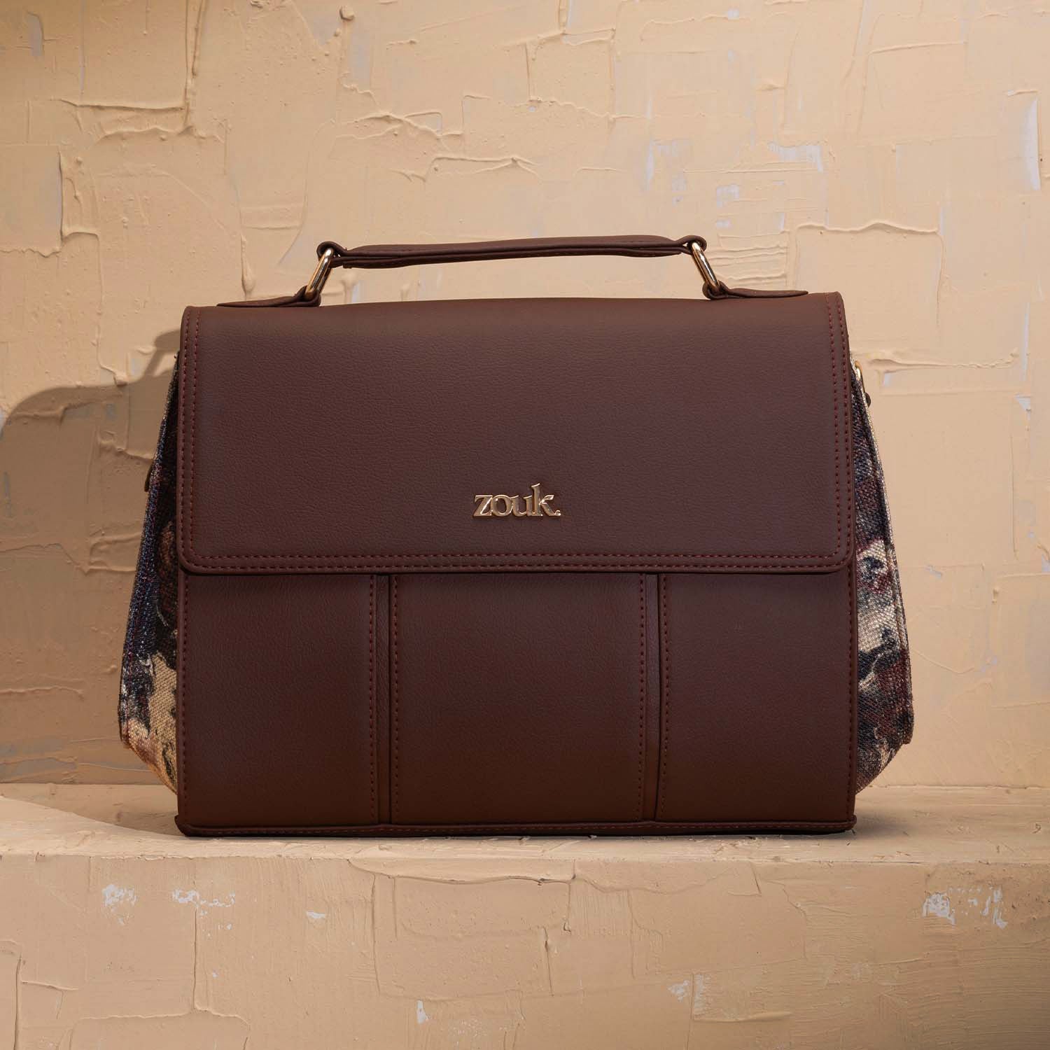 ZIP-Rhea Kapoor Satchel Bag - Malabar Cascades