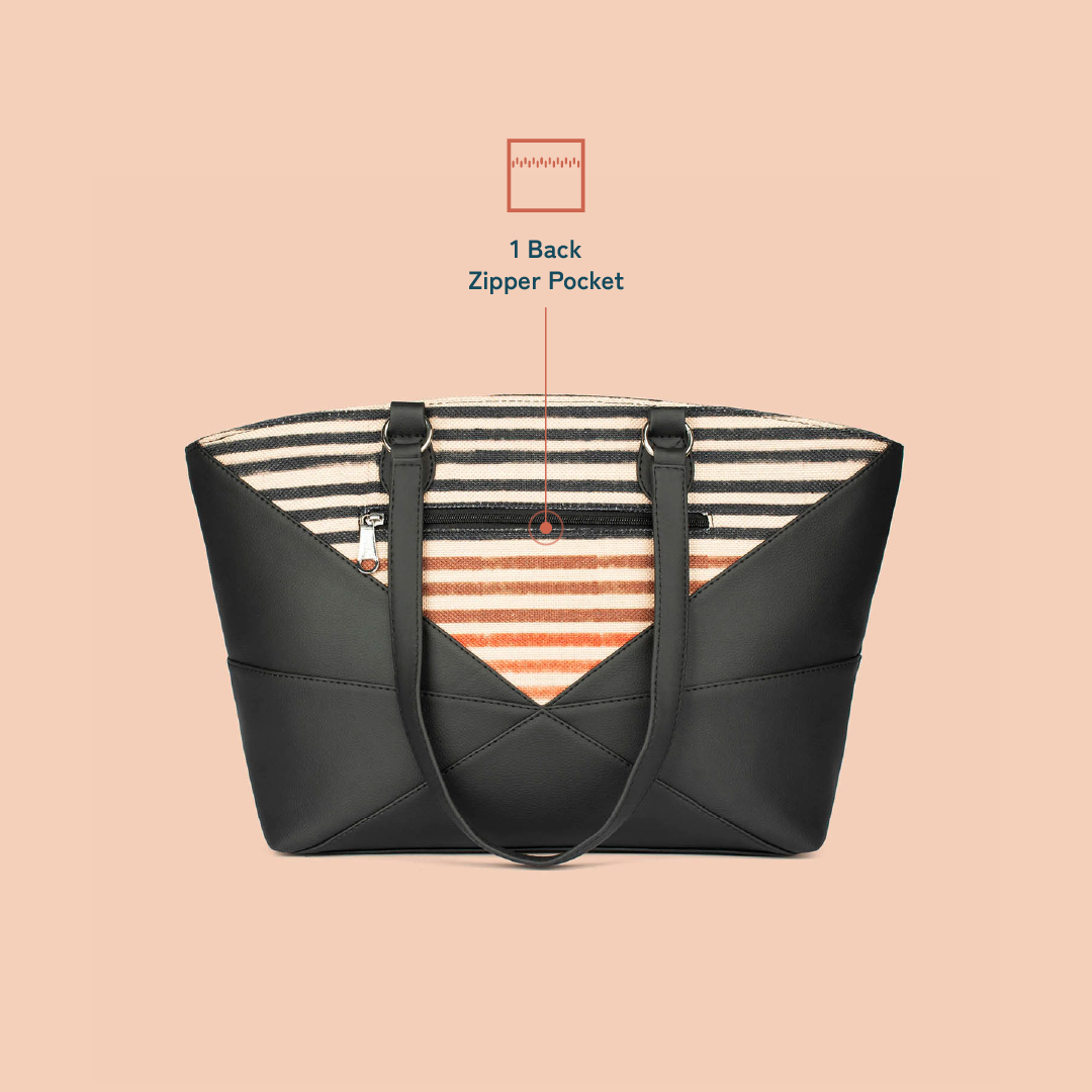 Rhea Kapoor Tote Bag - Qutub Stripes