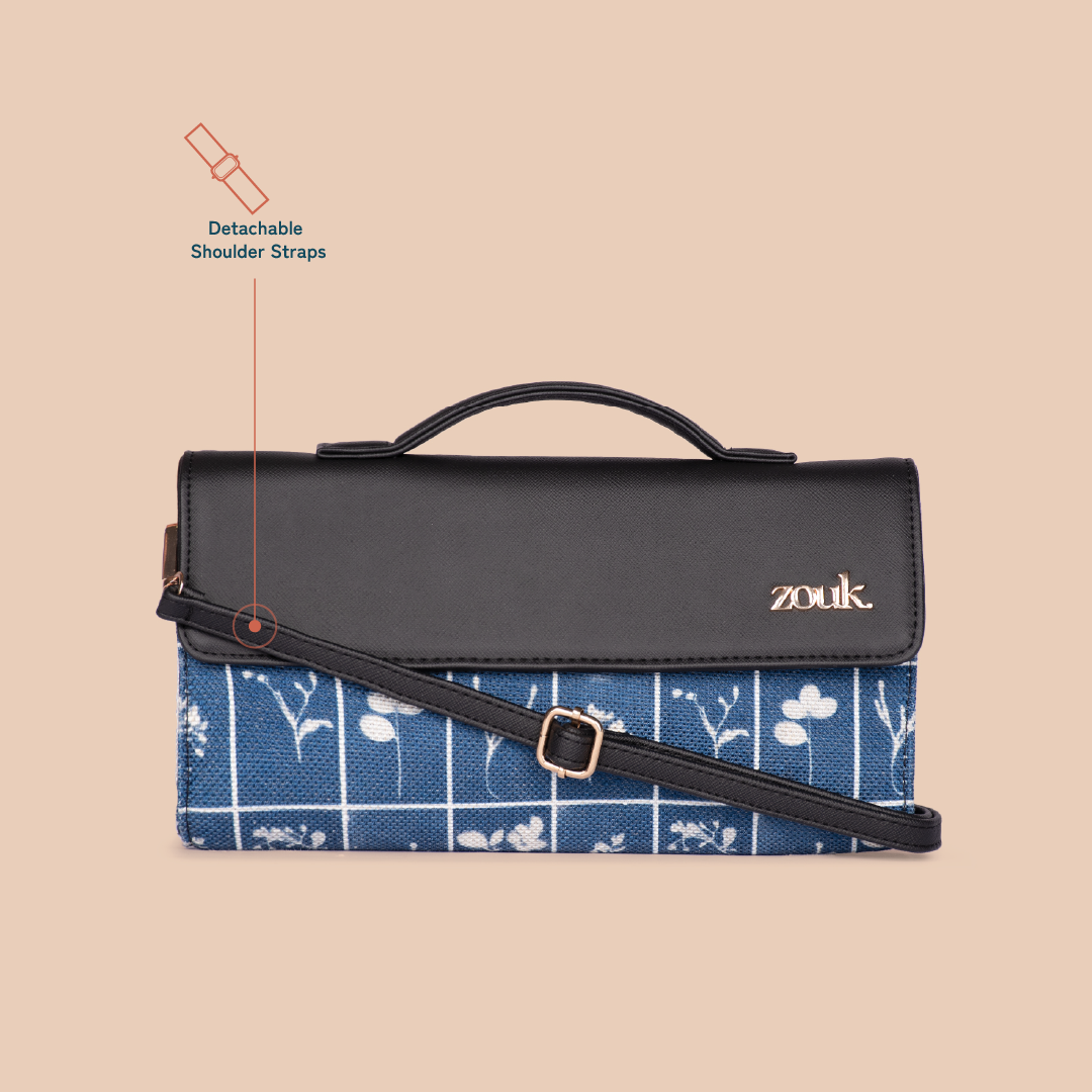 ZIP-Rhea Kapoor Clutch - Lakshadweep Azure