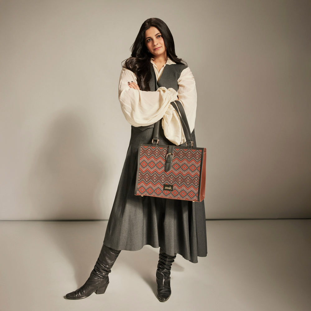 Rhea Kapoor Office Bag - Gwalior Weaves