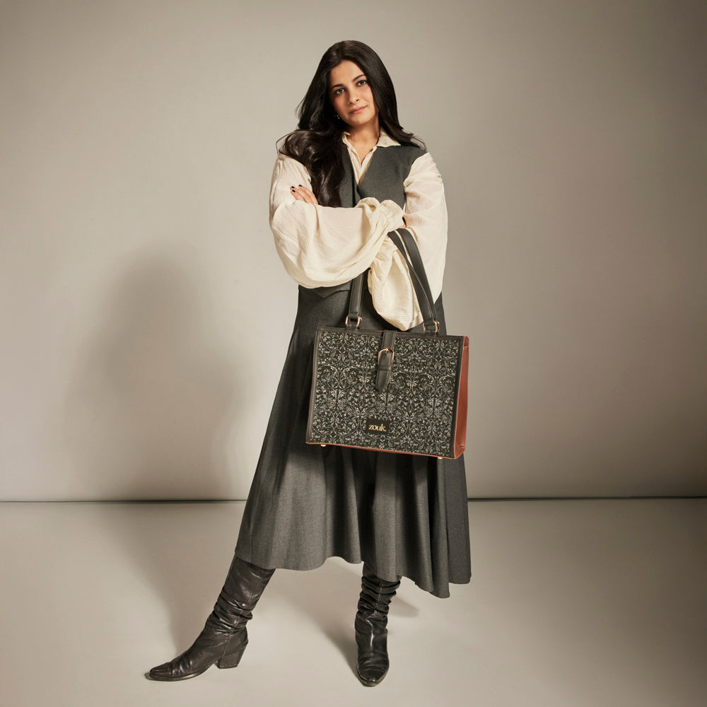 Rhea Kapoor Office Bag - Lattice Lace