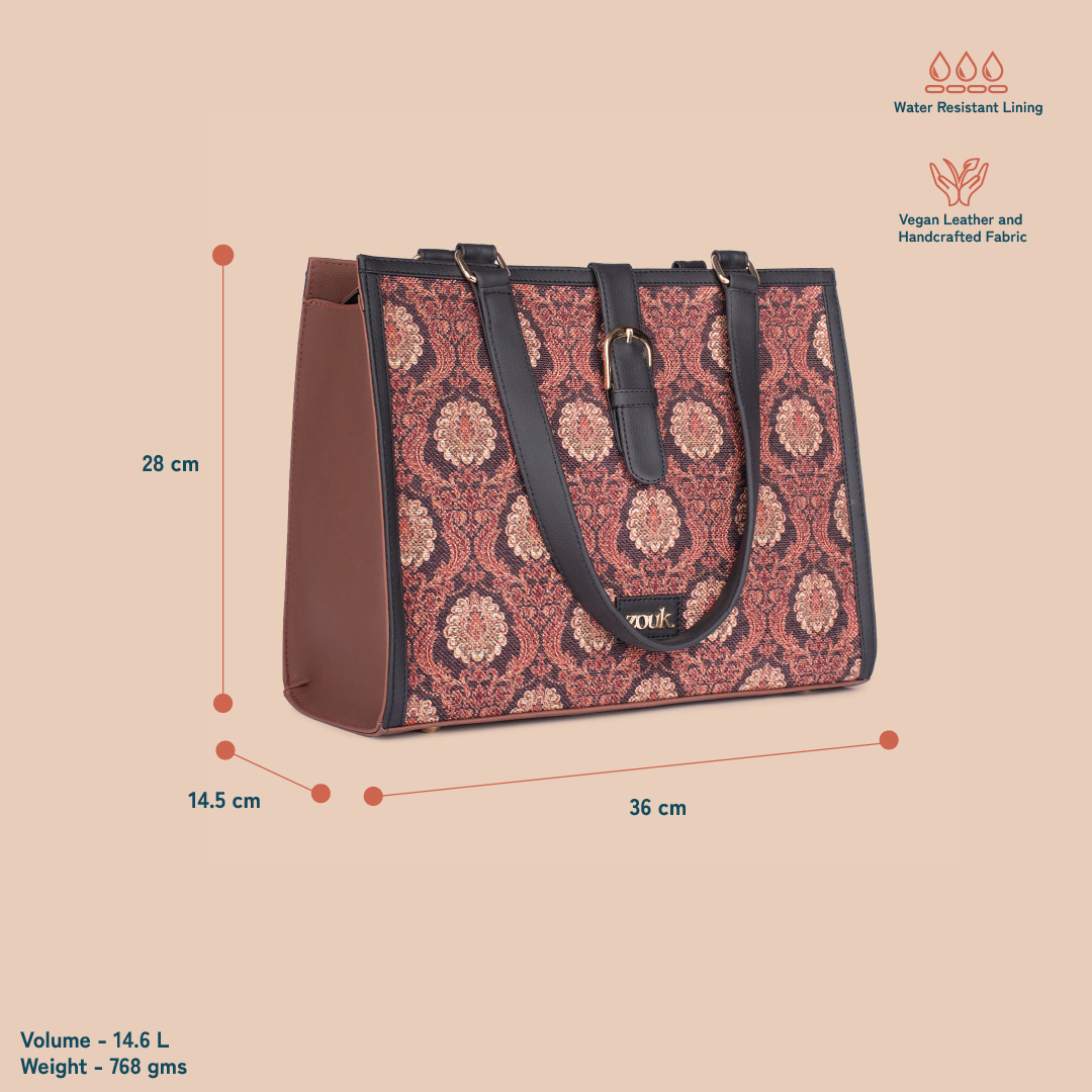 Rhea Kapoor Office Bag - Jodhpur Damask