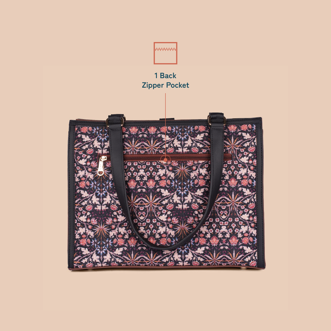 Rhea Kapoor Office Bag - Kashmir Blooms