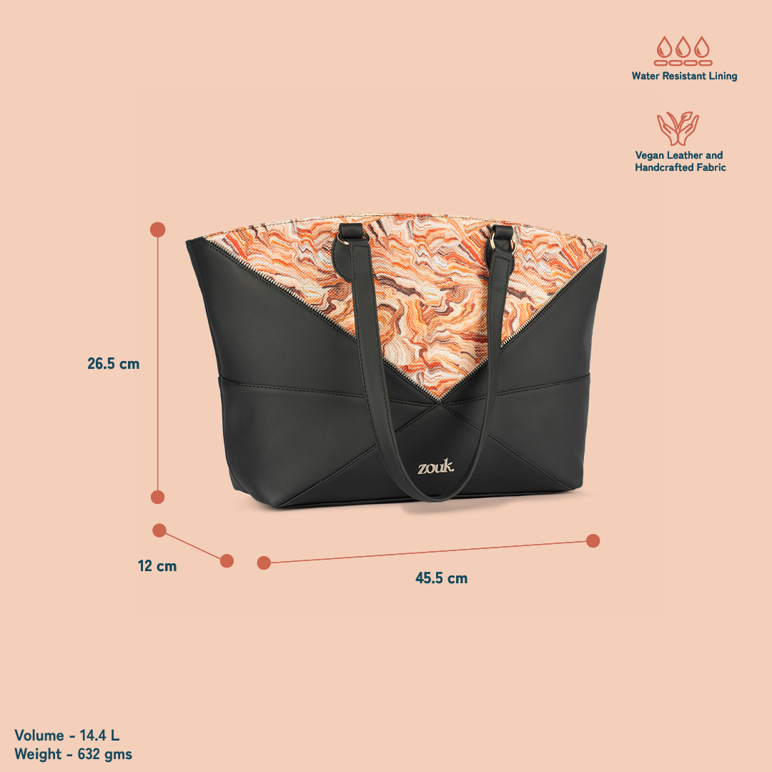 Rhea Kapoor Tote Bag - Nicobar Coral