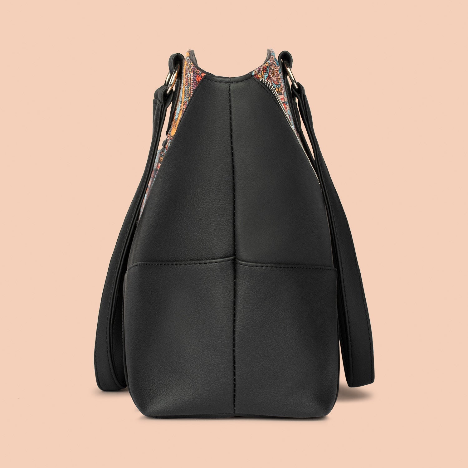 ZIP-Rhea Kapoor Tote Bag - Multicolor Mandala Print