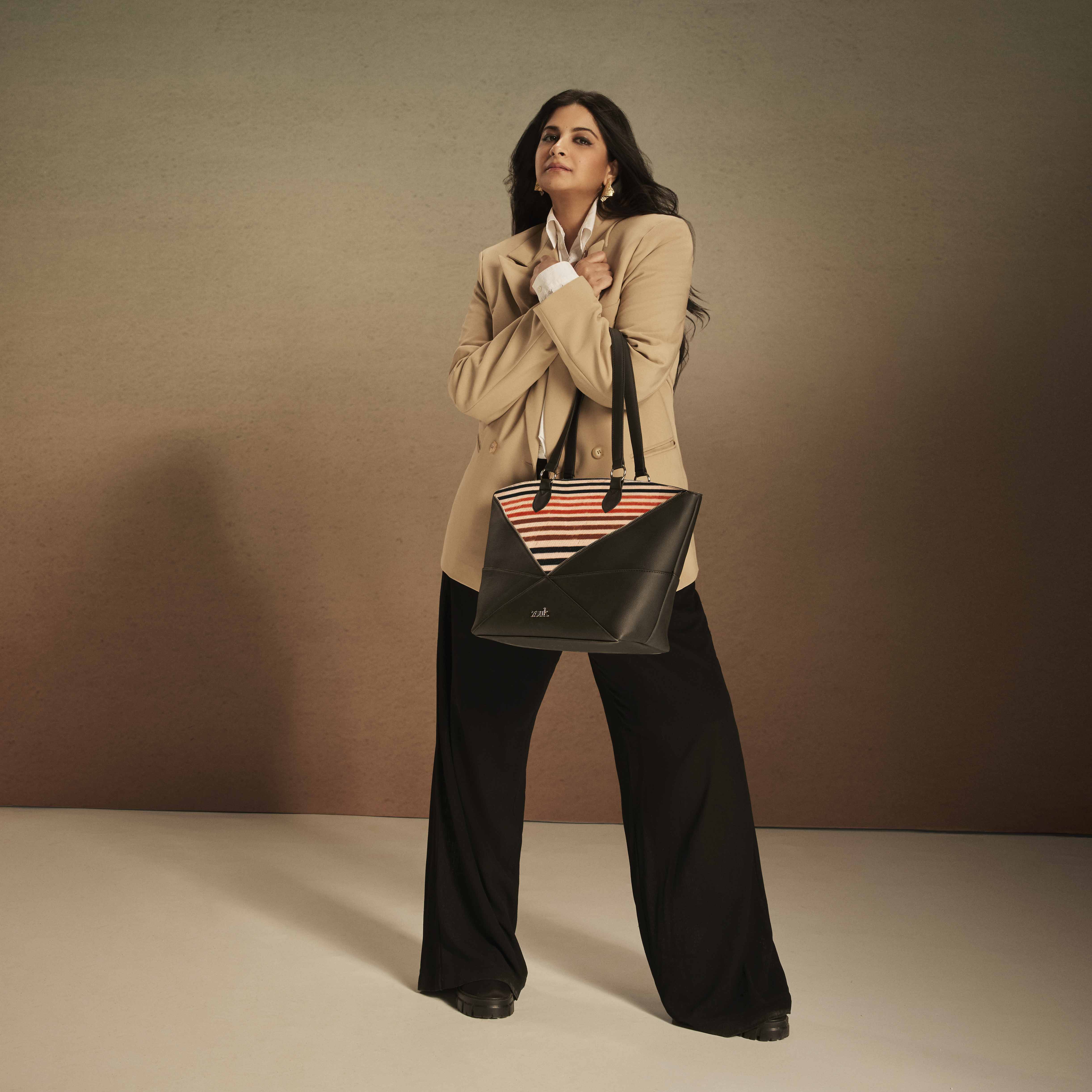 Rhea Kapoor Tote Bag - Qutub Stripes