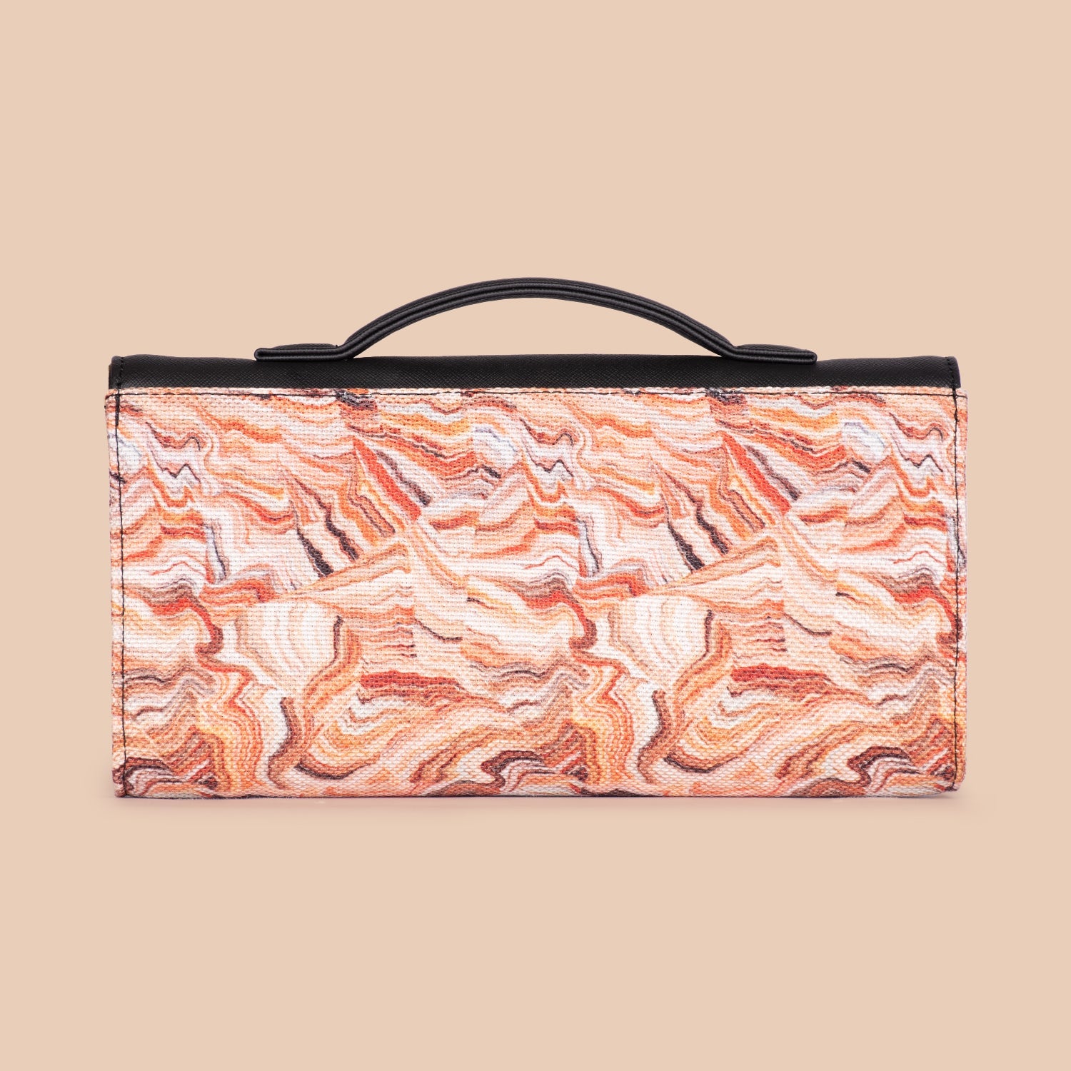 ZIP-Rhea Kapoor Clutch - Nicobar Coral