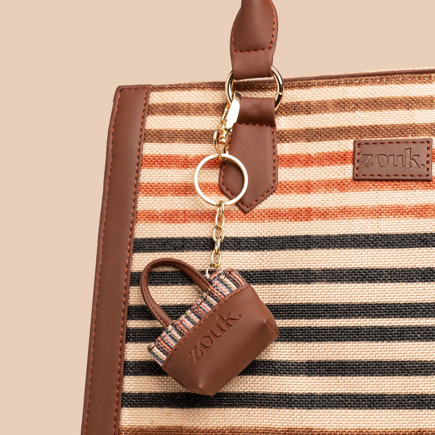 Rohtang Stripes Power Potli Keychain