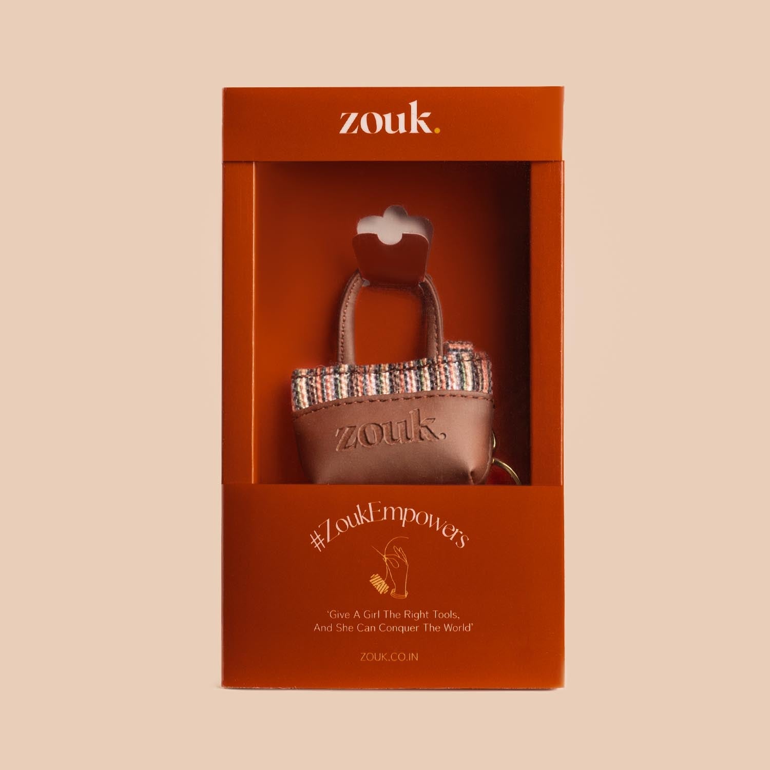 ZIP-Rohtang Stripes Power Potli Keychain