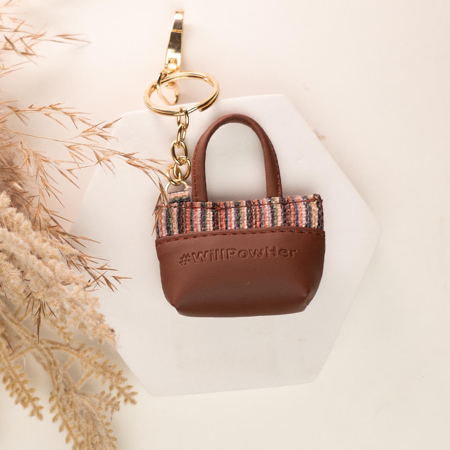 ZIP-Rohtang Stripes Power Potli Keychain