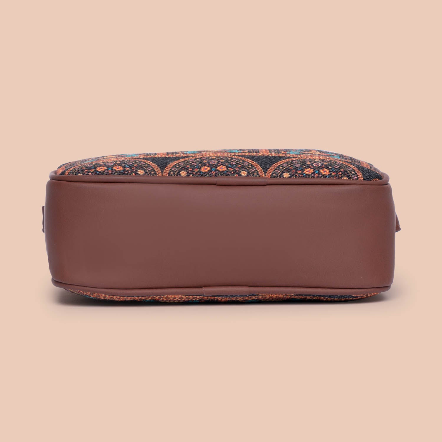 Royal Indian Peacock Motif - Statement Office Bag & Regular Sling Bag Combo